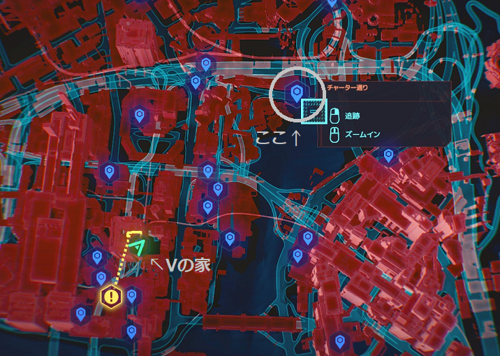 Judy's apartment location in Cyberpunk 2077 (map)